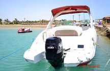 4 hours private speedboat & snorkeling in the red sea