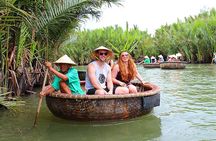 From Hoi An: Market Tour Basket Boat Ride and Cooking Class