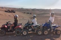 From Marrakech: Agafay Desert Quad Biking at Sunset & Dinner Show