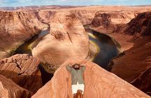 Trifecta of Upper and Lower Antelope Canyon with Horseshoe Bend
