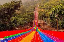 Bike Zipline, Cafe Albania Rainbow Slide and Wings Swing 