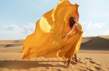 VIP Dubai Desert Safari Camel Ride, Sand Ski, Live BBQ Dinner 