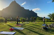 A deep moment of relaxation - Private Yoga class in Mo'orea
