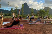 A deep moment of relaxation - Private Yoga class in Mo'orea