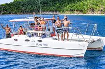 Full or Half Day Private Power Catamaran- USVI Beach and Snorkel 