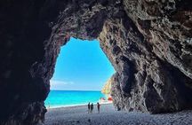 Dhermi: Boat tour of the caves with swimming stops