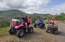 canyoning with ATV 4X4 in waterfalls near La Fortuna