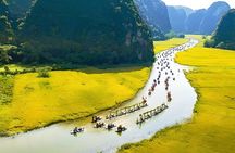 Hoa Lu Tam Coc Mua cave with local village