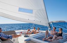 Santorini Platinum Catamaran Cruise with Meal, BBQ and Open Bar 