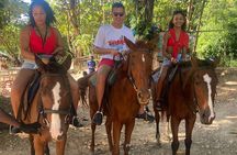 Horseback Riding + Bamboo River Rafting Experience from Ocho Rios