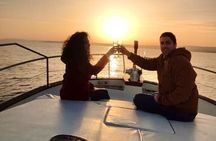 Sunset by Estepona Bay + Bottle of Cava + Appetizer