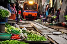 Meet Thai locals and tour Maeklong Railway Market with lunch