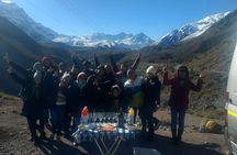 Private Santiago, Visit Hot Springs and Picnic in Cajon del Maipo