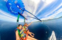 Parasailing in Waikiki from Oahu Hawaii