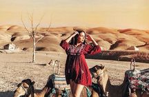  Marrakech: Sunset Dinner in Agafay Desert and camel ride