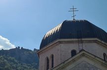Blue sea and Black Mountains (Montenegro)