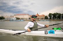 Kayaking on Danube close to the city center