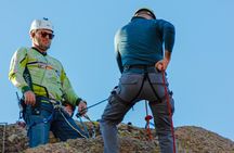 Rappelling in hills of Guanajuato