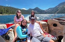 Luxury boat tour of Emerald Bay in the Grateful Red