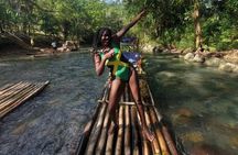Bluehole and Bamboo Rafting from Montego Bay 
