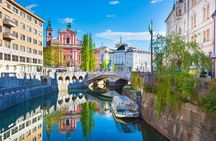 Ljubljana boat cruise and walking tour