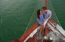Cancun Lagoon Sunset Sailing Trip aboard classic Galeón with Dinner and Free bar