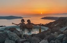 Volcanic hot-tub with caldera view for ultra-romantic couples