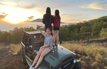Mount Batu Sunrise by Jeep 4WD + Black lava + Natural Hotspring