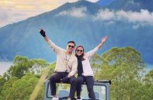 Mount Batu Sunrise by Jeep 4WD + Black lava + Natural Hotspring