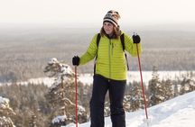 Scenic Snowshoeing on the Top of Pyhä Fell