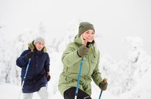 Scenic Snowshoeing on the Top of Pyhä Fell