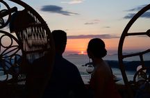 Private Romantic Sunset Dinner with Caldera views in Santorini
