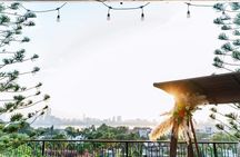 Authentic Bun Cha Hanoi making - with skyline view of Westlake