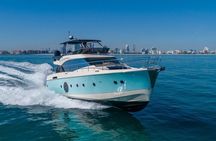 62ft Yacht Tour in Miami Beach with Captain Beneteau MC6 Fly