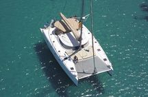 Mykonos Catamaran Private Sunset Cruise, Full Meal & Open-Bar