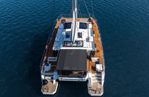 Comfort Max Catamaran Caldera Cruise with BBQ and Drinks