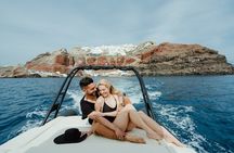 Unique Half-Day Private Motor Boat Cruise in Santorini