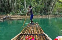 Relaxing bamboo rafting with foot massage 