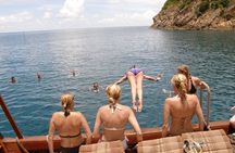 Full Day Chantara Pirate Junk Boat Koh Phangan Cruise with Sunset