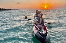 Sunset paddling at Holbox 