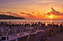 Romantic Seafood Dinner under sunset jimbaran Beach