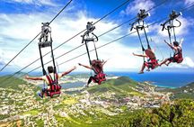 St Maarten Sky Explorer, Flying Dutchman and Schooner Ride Combo