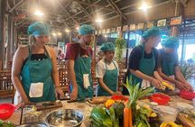 Hoi An Cooking Class With Market Tour and Bamboo Basket Boat Ride