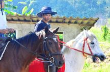 Horse Lesson+Riding+Wat Tonkwen wooden temple.Chiangmai