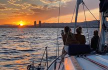 Barcelona Sunset Cruise with Open Bar of Cava and Snacks