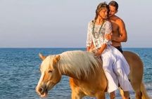 Dunn's River Falls, Blue Hole, Bamboo Rafting, Horseback Combo