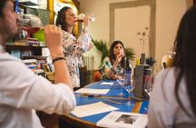 Natural wine & Veggy food pairing in a bookstore in Florence
