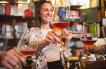 Natural wine & Veggy food pairing in a bookstore in Florence