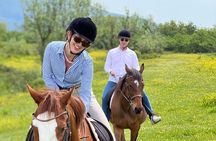 Horseback Riding Across River Ljuta with transport 