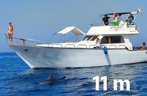 PRIVATE! | Full Day Charter Boat Trip| Up to 14 | Snorkeling and Islands tour